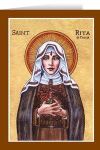 Theophilia St. Rita Greeting Card