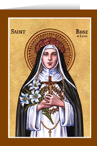Theophilia St. Rose of Lima  Greeting Card Theophilia St. Rose of Lima  Greeting Card
