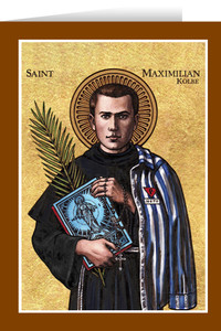 Theophilia St. Maximilian Kolbe Greeting Card