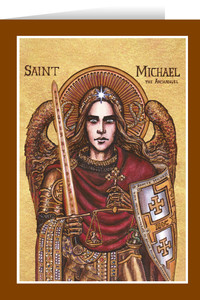 Theophilia St. Michael the Archangel Defender Greeting Card Theophilia St. Michael the Archangel Defender Greeting Card