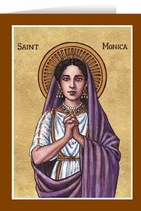 Theophilia St. Monica Greeting Card Theophilia St. Monica Greeting Card