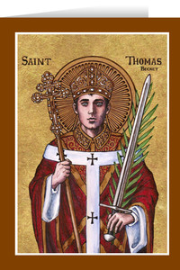 Theophilia St. Thomas Becket Greeting Card Theophilia St. Thomas Becket Greeting Card