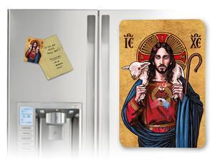 Theophilia The Good Shepherd Icon Magnet
