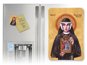 Theophilia St. Faustina Icon Magnet