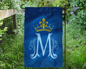 Marian Symbol Outdoor Garden Flag Marian Symbol Outdoor Garden Flag