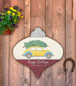 Outdoor Metal Art Christmas Car Ornament (Customizable) Outdoor Metal Art Christmas Car Ornament (Customizable)