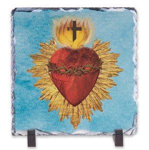 Sacred Heart Square Slate Tile Sacred Heart Square Slate Tile