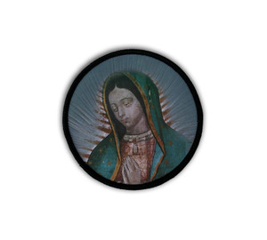 Our Lady of Guadalupe Circle Iron-On Patch Our Lady of Guadalupe Circle Iron-On Patch
