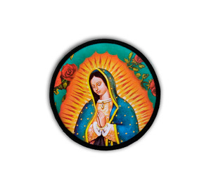 Our Lady of Guadalupe St. Juan Diego Circle Iron-On Patch Our Lady of Guadalupe St. Juan Diego Circle Iron-On Patch