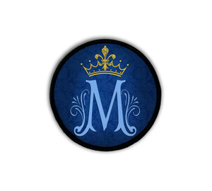 Marian Crest Circle Iron-On Patch