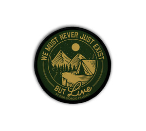 "Live" Circle Iron-On Patch "Live" Circle Iron-On Patch
