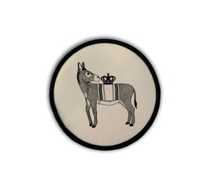 CORAGGIO Donkey Circle Iron-On Patch CORAGGIO Donkey Circle Iron-On Patch