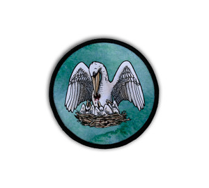 CORAGGIO Pelican Colored Circle Iron-On Patch CORAGGIO Pelican Colored Circle Iron-On Patch