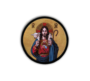 Theophilia Good Shepherd Circle Icon Iron-On Patch
