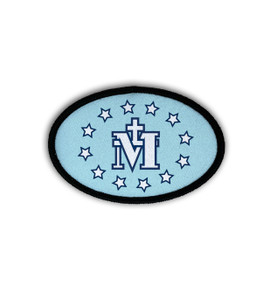 Miraculous Medal Oval Iron-On Patch Miraculous Medal Oval Iron-On Patch