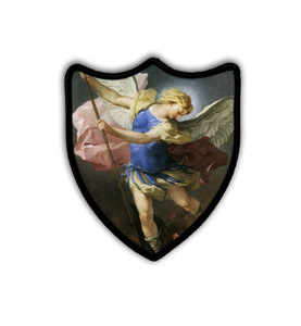 St. Michael the Archangel (Giordano) Shield Iron-On Patch St. Michael the Archangel (Giordano) Shield Iron-On Patch