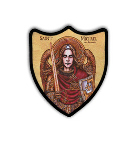 Theophilia St. Michael the Archangel Shield Iron-On Patch Theophilia St. Michael the Archangel Shield Iron-On Patch