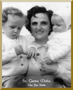 St. Gianna Molla 3x4 Wall Plaque St. Gianna Molla 3x4 Wall Plaque