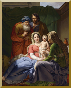 Holy Family with Grandparents 3x4 Wall Plaque Holy Family with Grandparents 3x4 Wall Plaque