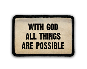 "All Things are Possible" Rectangle Iron-On Patch 2 "All Things are Possible" Rectangle Iron-On Patch 2