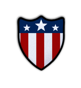 Stars and Stripes Shield Iron-On Patch Stars and Stripes Shield Iron-On Patch