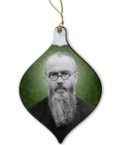 Saint Maximilian Kolbe Wood Ornament‎ 