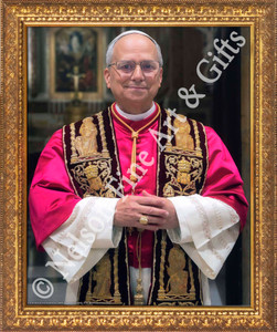 Pope Leo XIV Official Portrait Framed Art Pope Leo XIV Official Portrait Framed Art