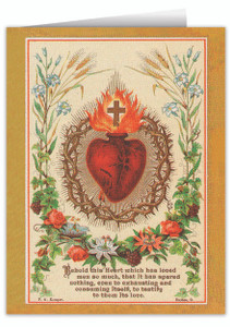 French Sacred Heart Note Card French Sacred Heart Note Card