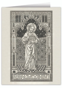 Illustrated Sacred Heart Heart Note Card