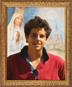 St. Carlo Acutis Framed Art with Our Lady St. Carlo Acutis Framed Art with Our Lady