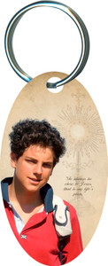 St. Carlo Acutis - Oval Keychain St. Carlo Acutis - Oval Keychain