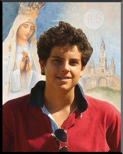 St. Carlo Acutis with Our Lady Wall Plaque St. Carlo Acutis with Our Lady Wall Plaque
