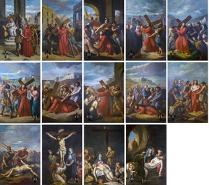 4x6 Bertucci Indoor Outdoor Stations of the Cross Aluminum Prints (Set of 14) 4x6 Bertucci Indoor Outdoor Stations of the Cross Aluminum Prints (Set of 14)