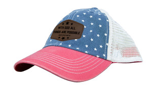 "All Things Are Possible" Leather Patch Hat