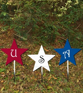 USA Stars Yard Stake