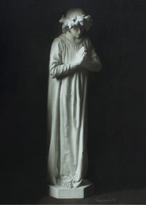Angel Drawing by Philip Bowles Art Print