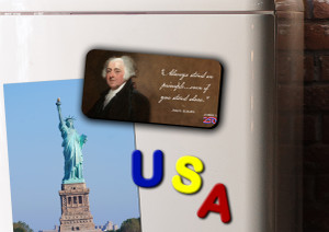 "Always Stand On Principle" Magnet