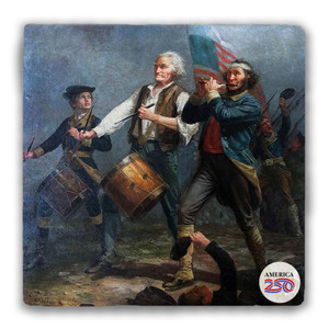 The Spirit of '76 Tumbled Stone Coaster
