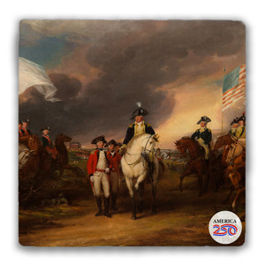 The Surrender of Lord Cornwallis Tumbled Stone Coaster