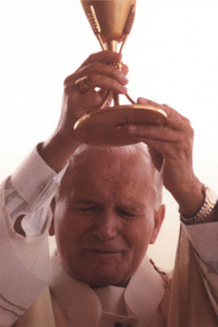 Saint John Paul the Great Raising Chalice Holy Card Saint John Paul the Great Raising Chalice Holy Card