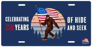 American Bigfoot License Plate