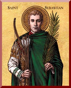 Theophilia St. Sebastian Wall Plaque