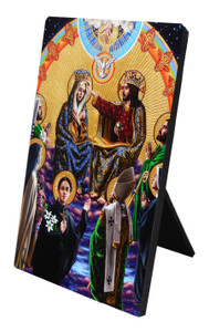 Theophilia The Coronation of the Virgin with Saints Desk Plaque