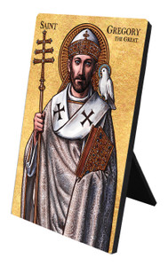 Theophilia St. Gregory the Great Desk Plaque