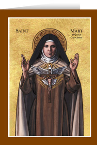Theophilia St. Mary of Jesus Crucified Greeting Card