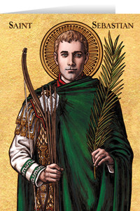 Theophilia St. Sebastian Greeting Card