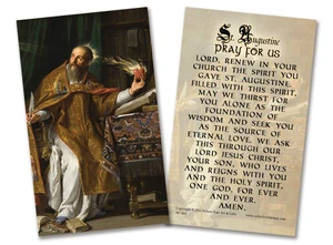 St. Augustine Holy Card