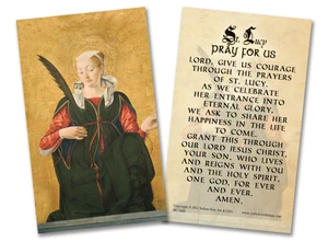 St. Lucy Holy Card