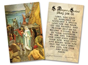 St. Margaret of Scotland Holy Card