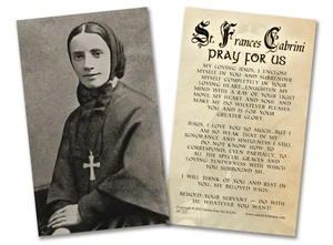 St. Francis Cabrini Holy Card